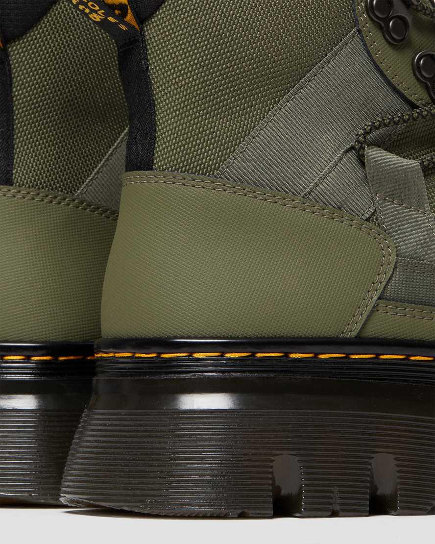 Botines Dr Martens Boury Leather Hombre Kaki Verde  España |  76259-JXZS