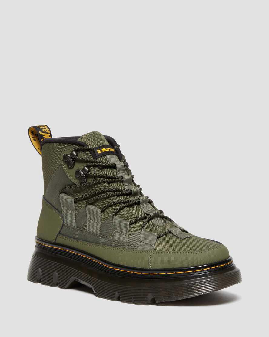 Botines Dr Martens Boury Leather Hombre Kaki Verde  España |  76259-JXZS