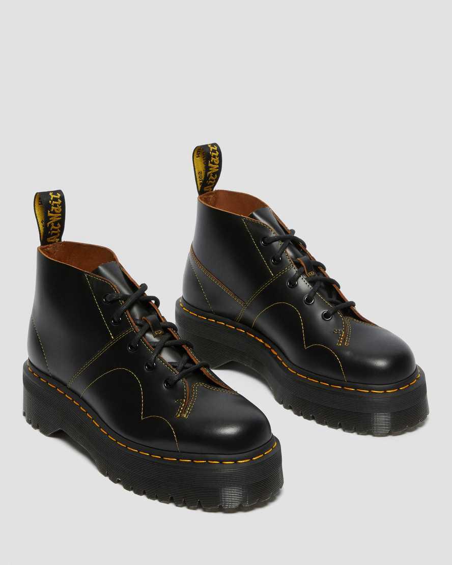 Botines Dr Martens Church Platform Monkey Mujer Negras  España |  49206-TFPN
