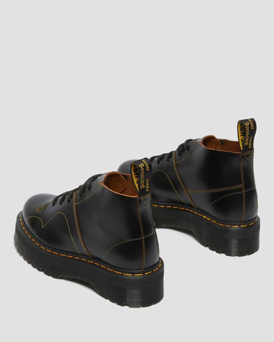 Botines Dr Martens Church Platform Monkey Mujer Negras  España |  49206-TFPN