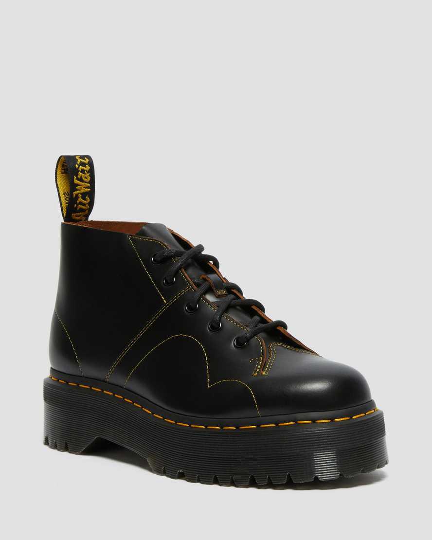 Botines Dr Martens Church Platform Monkey Mujer Negras  España |  49206-TFPN