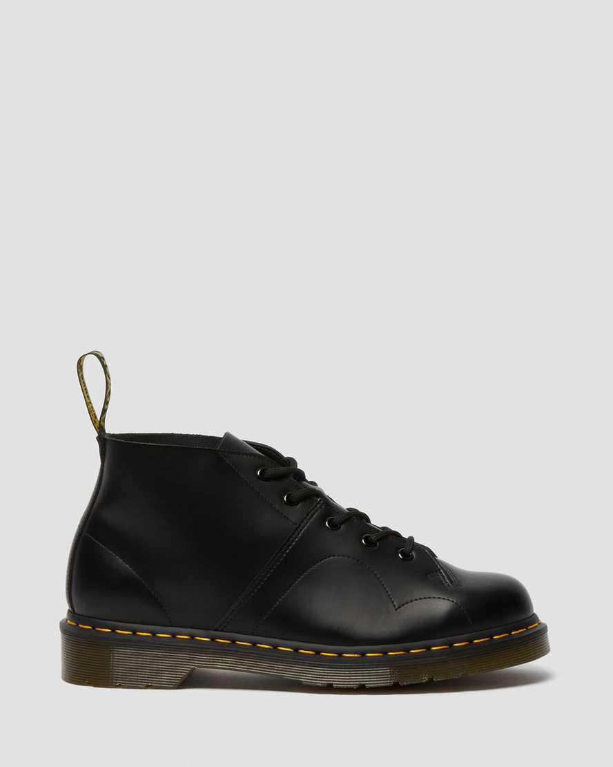 Botines Dr Martens Church Smooth Leather Monkey Hombre Negras  España |  08179-SRPT
