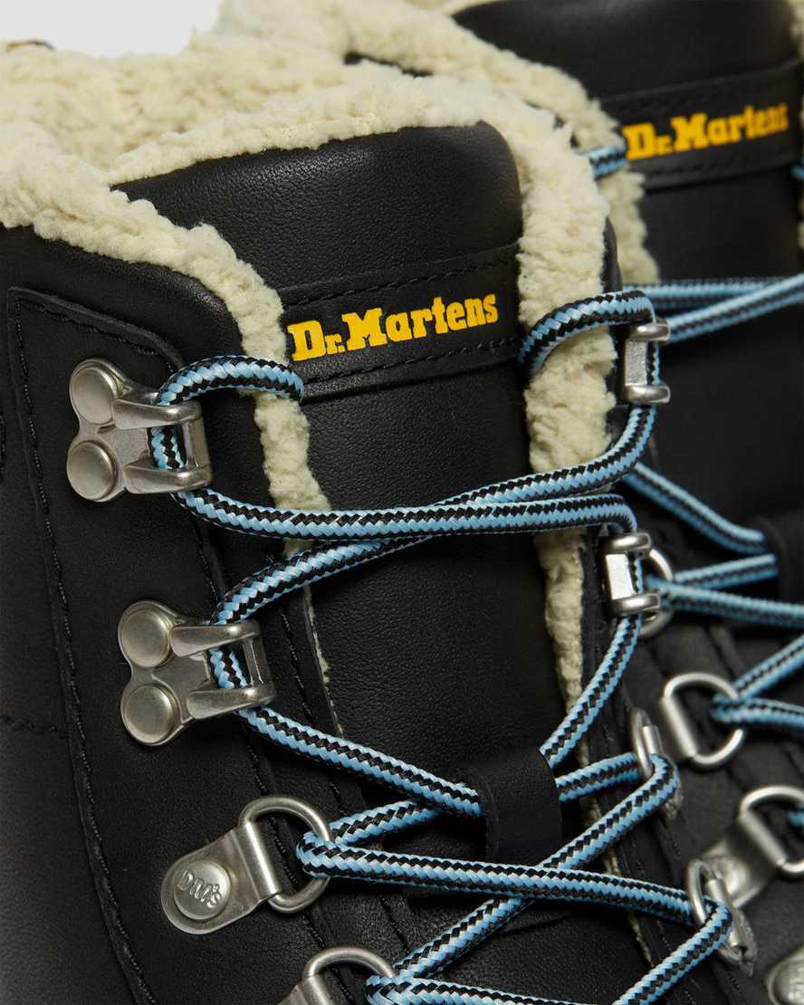 Botines Dr Martens Combs Faux Fur-Lined Mujer Negras  España |  59647-LZYM