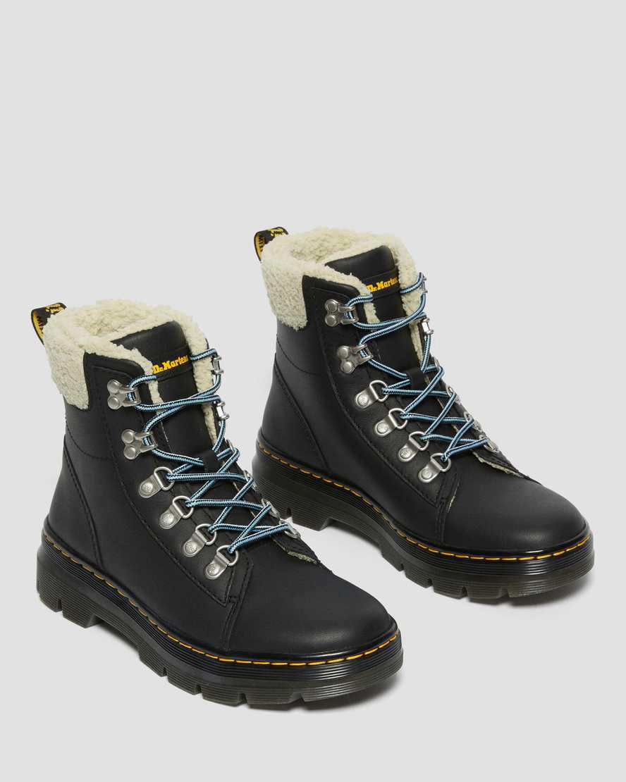 Botines Dr Martens Combs Faux Fur-Lined Mujer Negras  España |  59647-LZYM