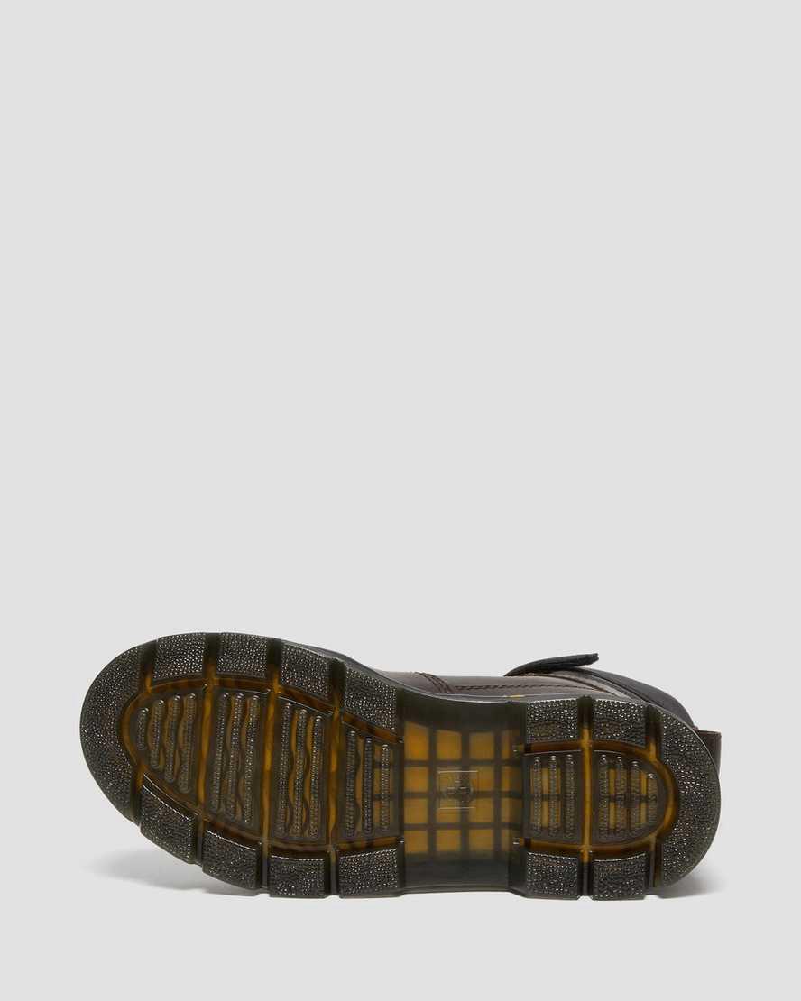 Botines Dr Martens Combs Tech Crazy Horse Leather Hombre Marrones Oscuro  España |  56327-BKUR