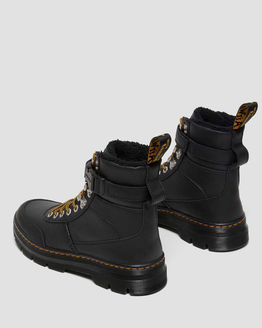 Botines Dr Martens Combs Tech Faux Fur-Lined Hombre Negras  España |  92130-IYGD