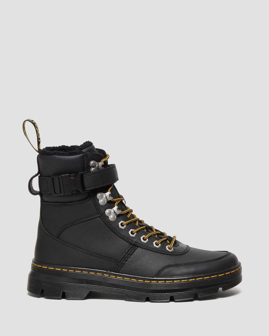 Botines Dr Martens Combs Tech Faux Fur-Lined Hombre Negras  España |  92130-IYGD