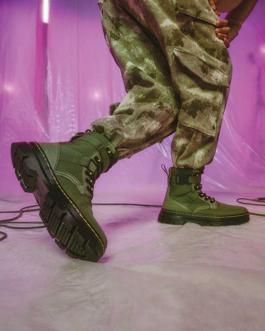 Botines Dr Martens Combs Tech II Poly Mujer Kaki Verde  España |  30751-ALSM