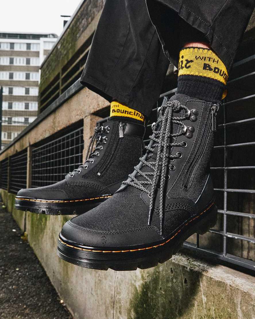 Botines Dr Martens Combs Zip Hombre Negras  España |  27194-OVXI