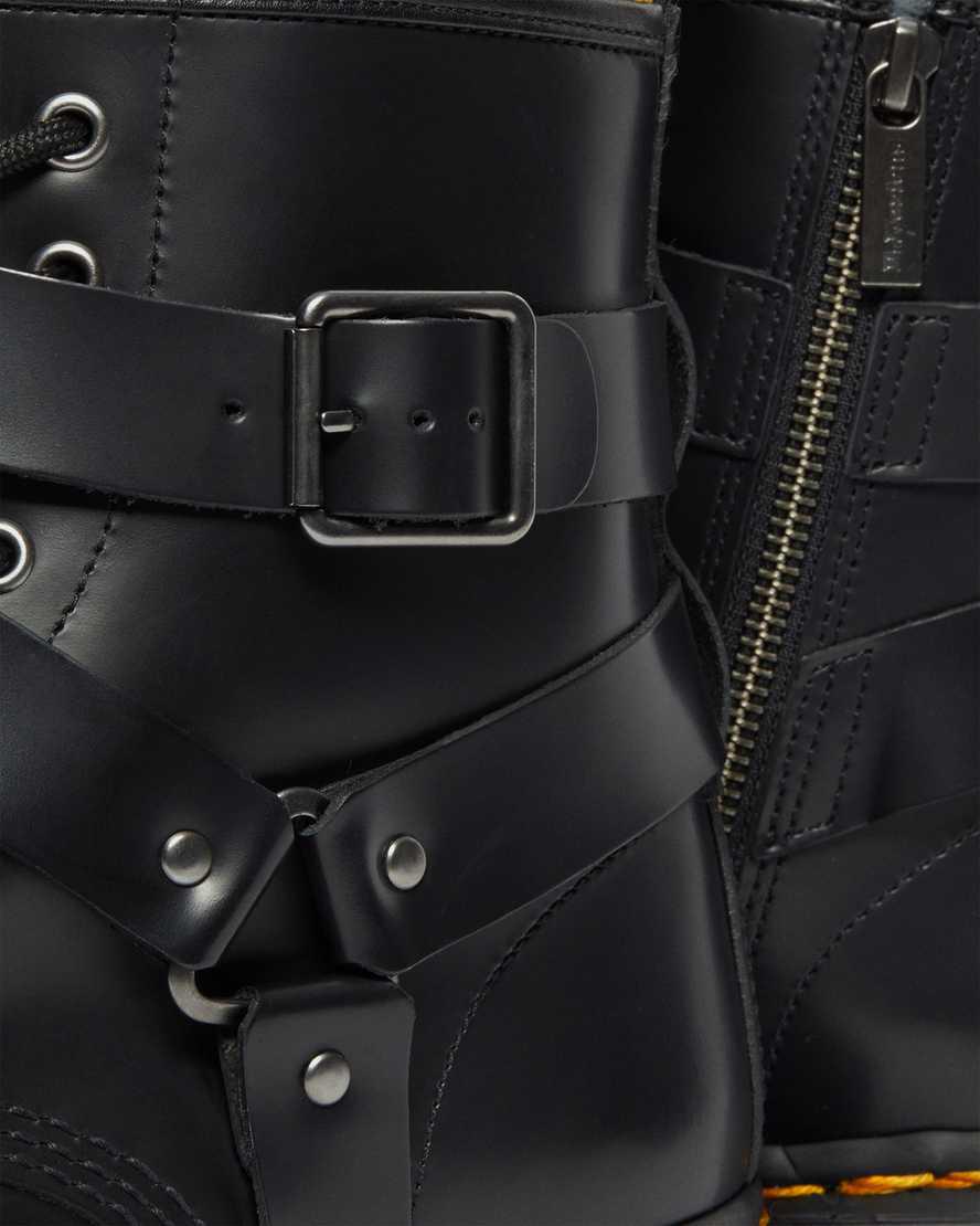 Botines Dr Martens Cristofor Leather Harness Lace Up Mujer Negras  España |  58673-YMXO