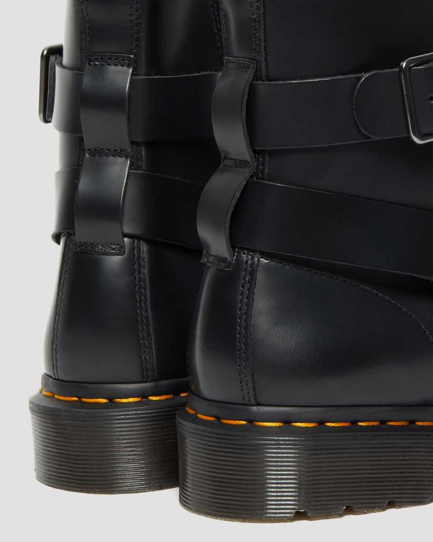 Botines Dr Martens Cristofor Leather Harness Lace Up Mujer Negras  España |  58673-YMXO