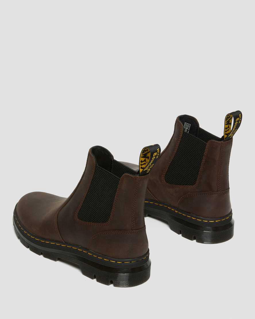 Botines Dr Martens Embury Crazy Horse Leather Mujer Marrones  España |  32065-EJRB
