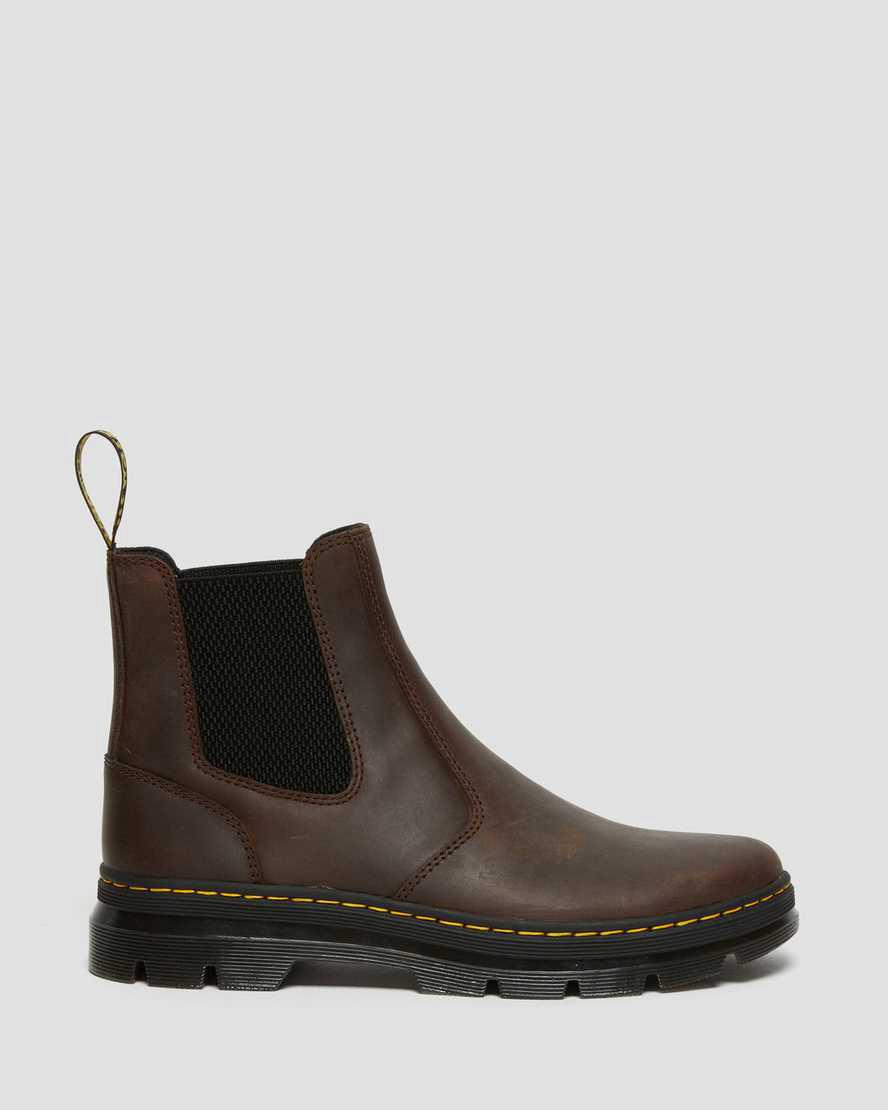 Botines Dr Martens Embury Crazy Horse Leather Mujer Marrones  España |  32065-EJRB