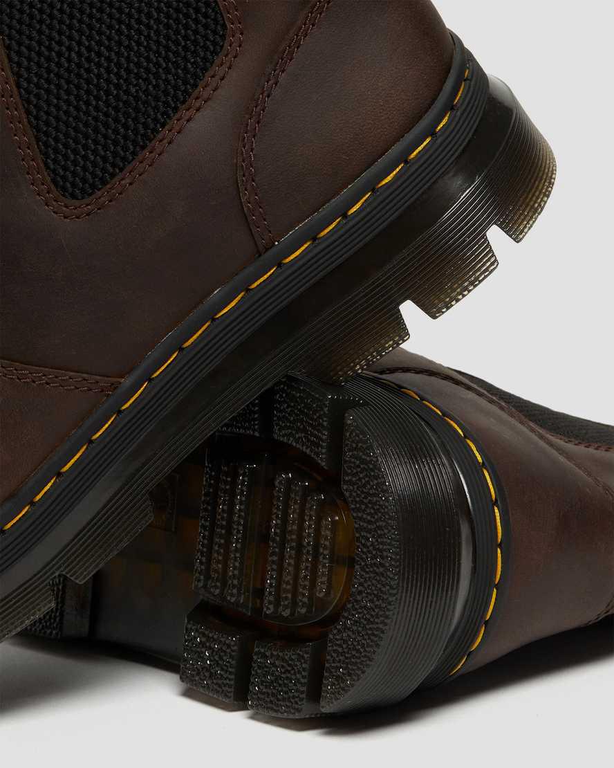 Botines Dr Martens Embury Crazy Horse Leather Mujer Marrones  España |  32065-EJRB