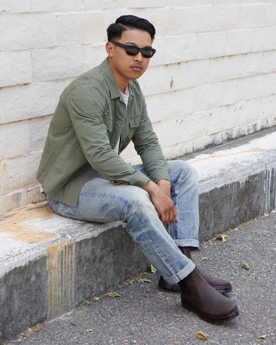 Botines Dr Martens Embury Crazy Horse Leather Hombre Marrones  España |  56703-MOGN