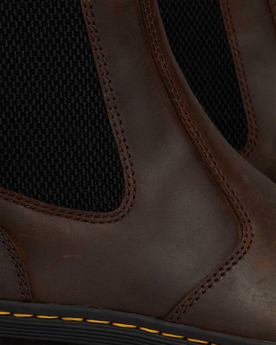 Botines Dr Martens Embury Crazy Horse Leather Hombre Marrones  España |  56703-MOGN