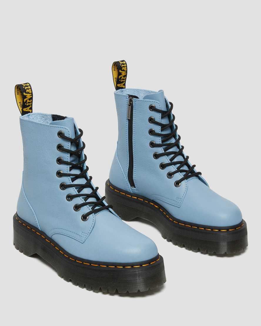 Botines Dr Martens Jadon Boot III Pisa Leather Platforms Hombre Azules  España |  50148-TPHB