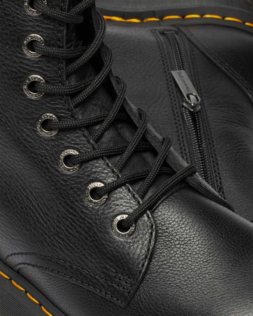 Botines Dr Martens Jadon Boot III Pisa Leather Platforms Mujer Negras  España |  65932-VRNU
