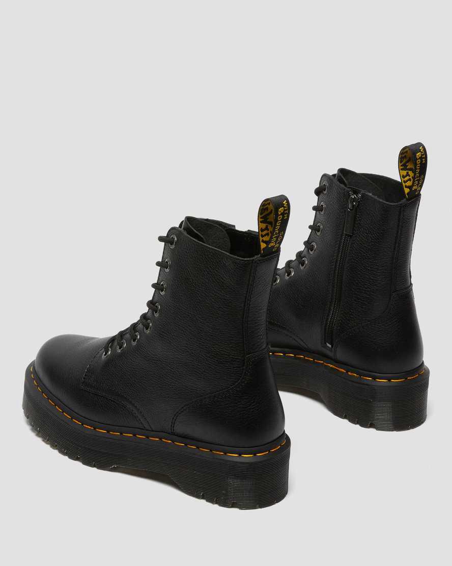 Botines Dr Martens Jadon Boot III Pisa Leather Platforms Mujer Negras  España |  65932-VRNU