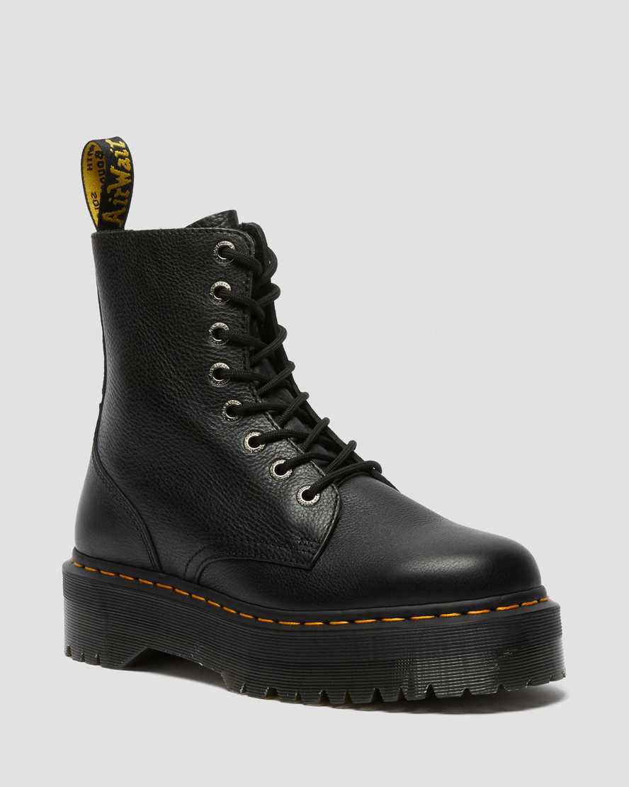 Botines Dr Martens Jadon Boot III Pisa Leather Platforms Mujer Negras  España |  65932-VRNU