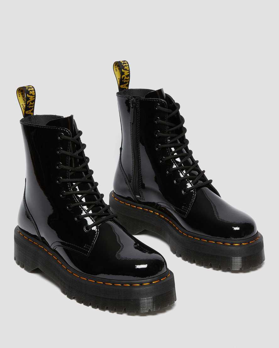 Botines Dr Martens Jadon Boot Patent Leather Platforms Mujer Negras  España |  08932-KROP
