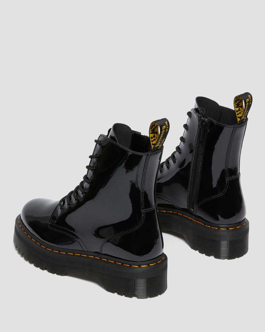 Botines Dr Martens Jadon Boot Patent Leather Platforms Mujer Negras  España |  08932-KROP