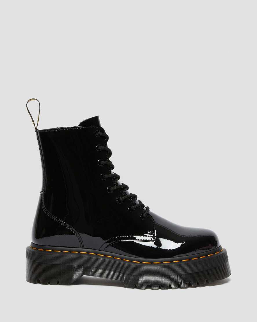 Botines Dr Martens Jadon Boot Patent Leather Platforms Mujer Negras  España |  08932-KROP