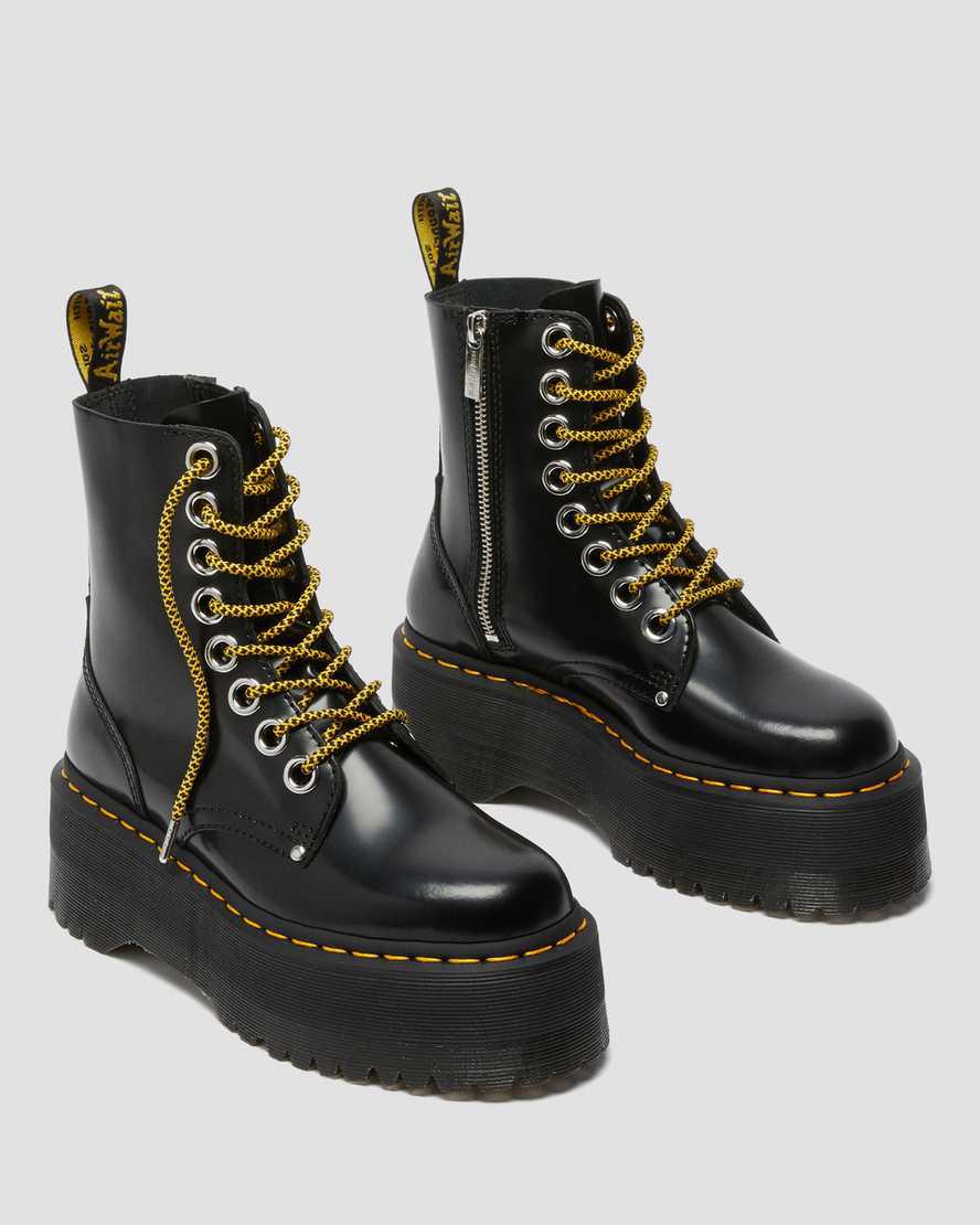 Botines Dr Martens Jadon Max Boot Platforms Mujer Negras  España |  97851-OQCK