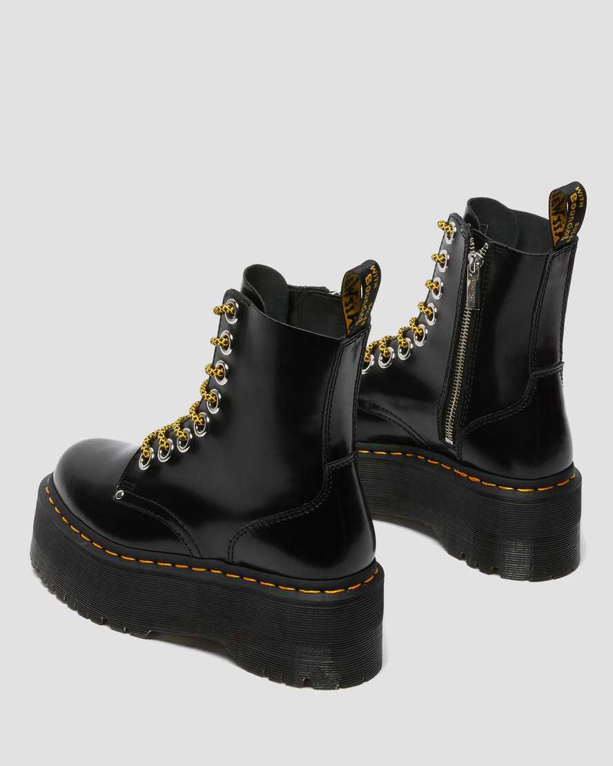 Botines Dr Martens Jadon Max Boot Platforms Mujer Negras  España |  97851-OQCK