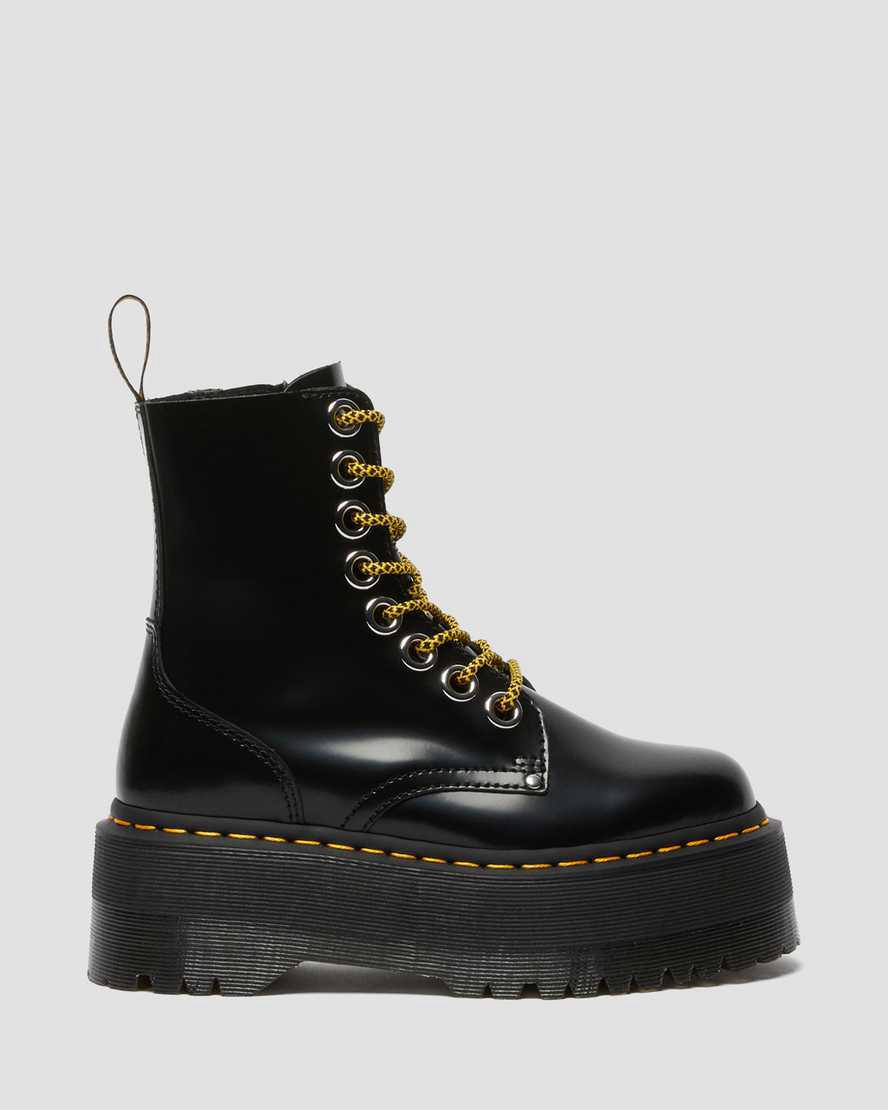 Botines Dr Martens Jadon Max Boot Platforms Mujer Negras  España |  97851-OQCK