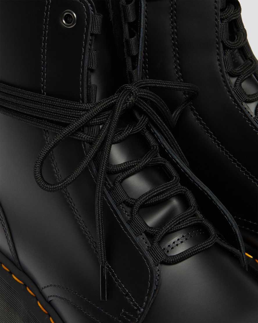 Botines Dr Martens Jarrick Smooth Leather Platform Mujer Negras  España |  76209-TMPQ