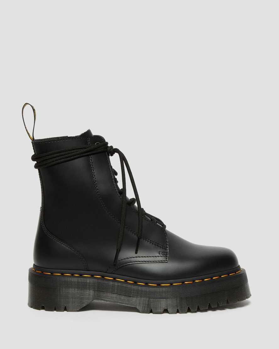 Botines Dr Martens Jarrick Smooth Leather Platform Mujer Negras  España |  76209-TMPQ
