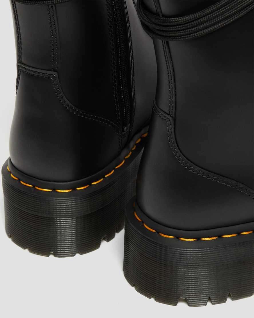 Botines Dr Martens Jarrick Smooth Leather Platform Mujer Negras  España |  76209-TMPQ