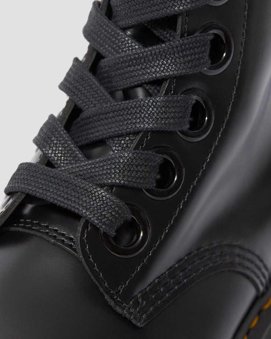 Botines Dr Martens Molly Leather Platform Mujer Negras  España |  45678-TJRE