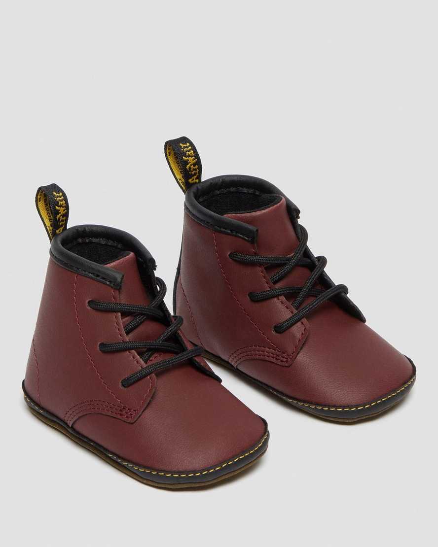 Botines Dr Martens Newborn 1460 Auburn Leather Niños Rojas  España |  37426-YTGI