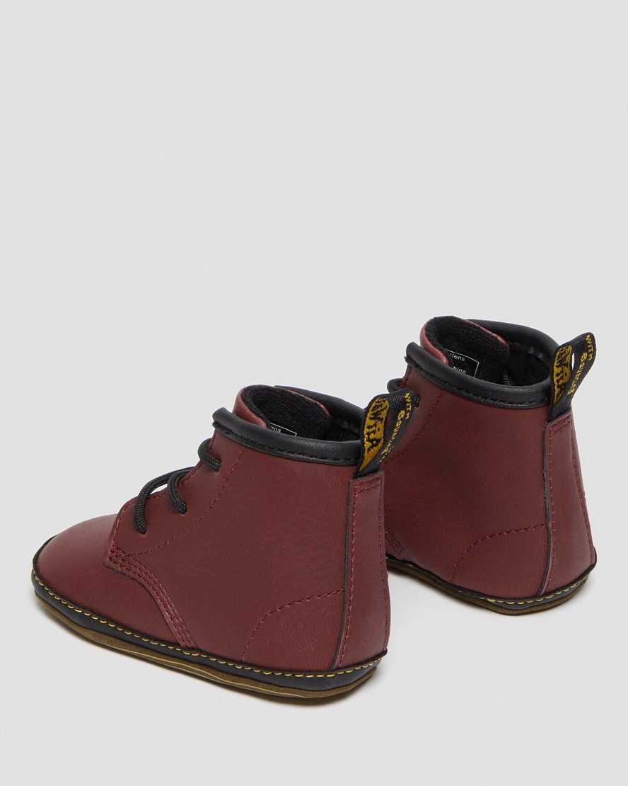 Botines Dr Martens Newborn 1460 Auburn Leather Niños Rojas  España |  37426-YTGI