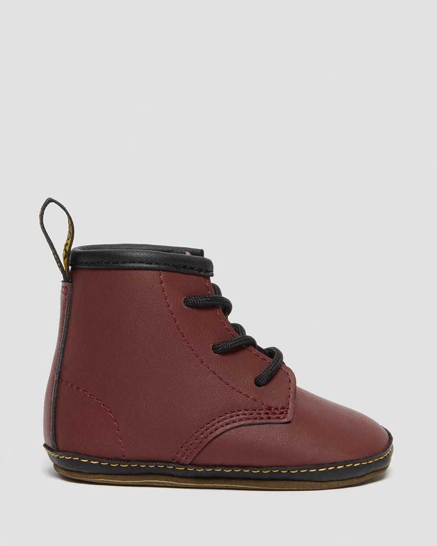 Botines Dr Martens Newborn 1460 Auburn Leather Niños Rojas  España |  37426-YTGI