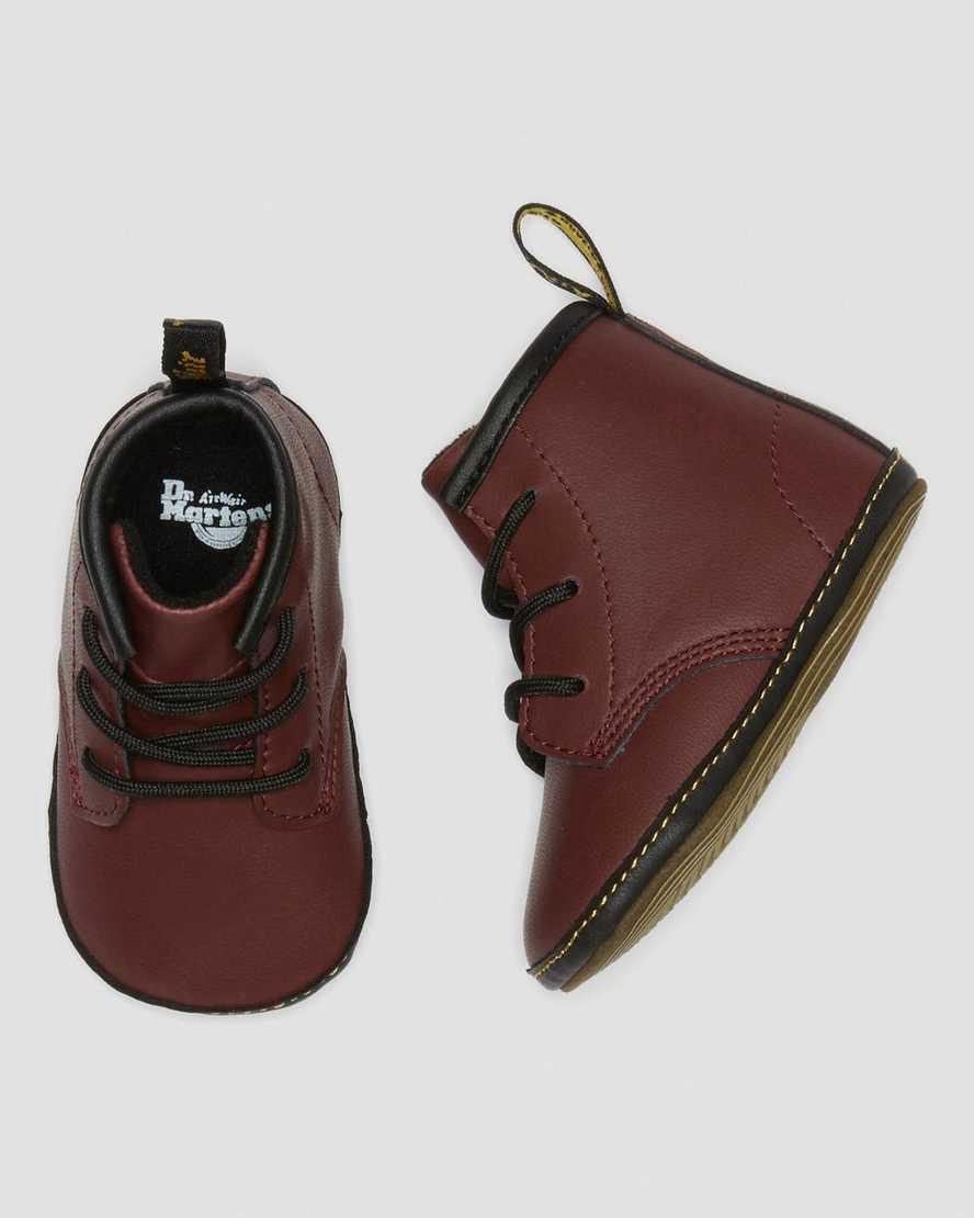 Botines Dr Martens Newborn 1460 Auburn Leather Niños Rojas  España |  37426-YTGI