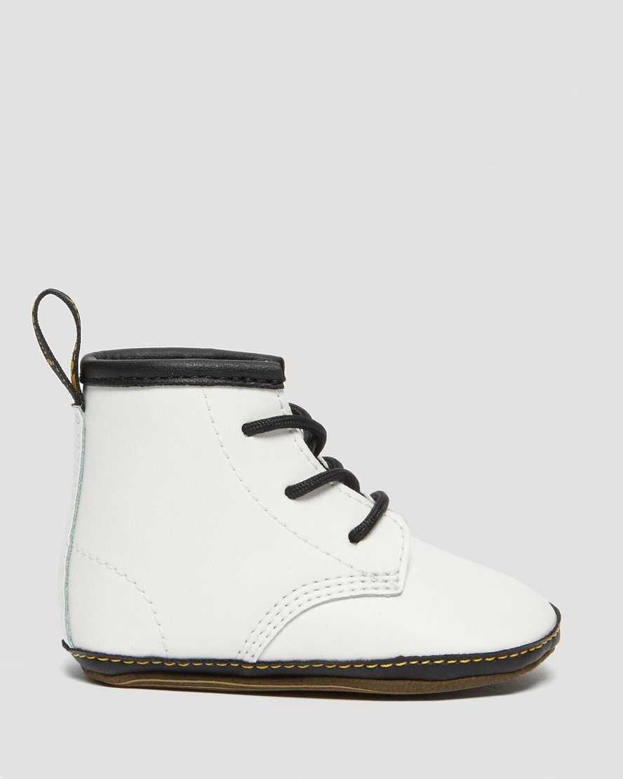 Botines Dr Martens Newborn 1460 Auburn Leather Niños Blancas  España |  48265-IMWX