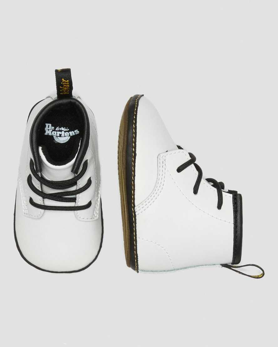 Botines Dr Martens Newborn 1460 Auburn Leather Niños Blancas  España |  48265-IMWX