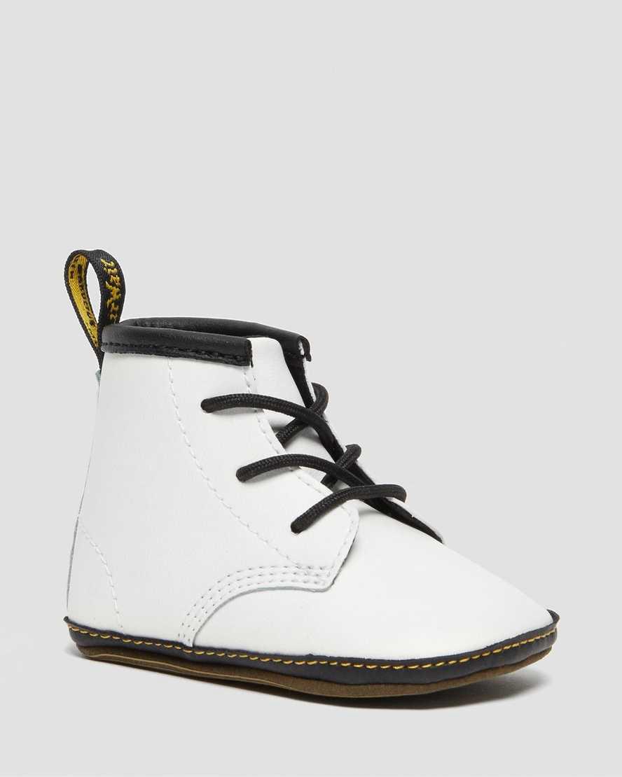 Botines Dr Martens Newborn 1460 Auburn Leather Niños Blancas  España |  48265-IMWX