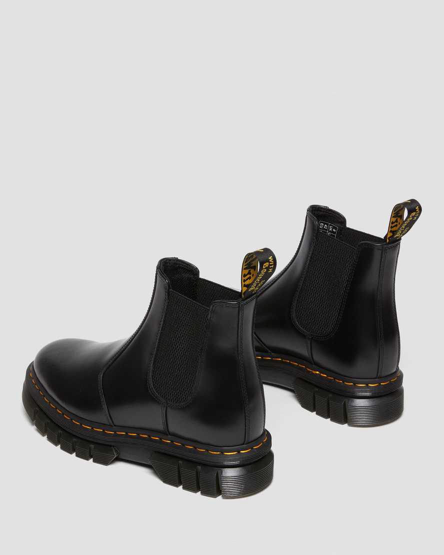 Botines Dr Martens Rikard Polished Smooth Leather Chelsea Hombre Negras  España |  61038-WZTJ