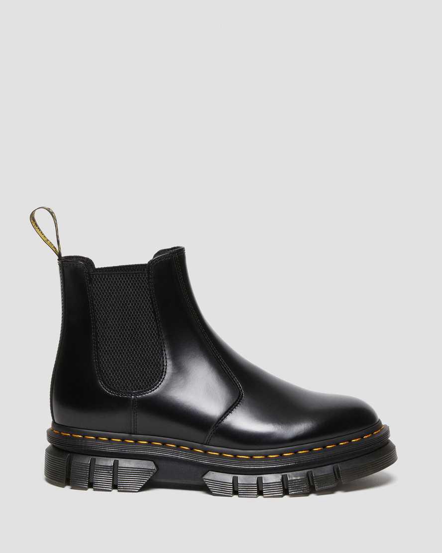 Botines Dr Martens Rikard Polished Smooth Leather Chelsea Hombre Negras  España |  61038-WZTJ