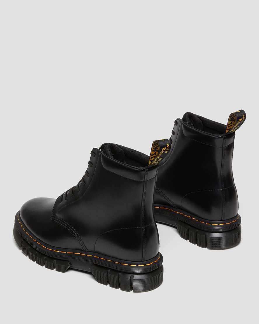 Botines Dr Martens Rikard Smooth Leather Platform Lace Up Hombre Negras  España |  73086-VJYP