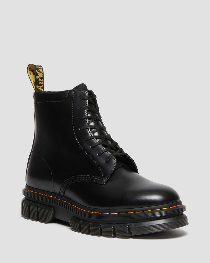 Botines Dr Martens Rikard Smooth Leather Platform Lace Up Hombre Negras  España |  73086-VJYP