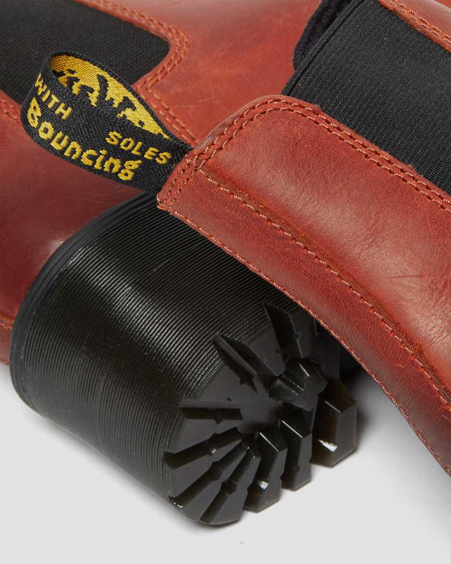 Botines Dr Martens Rometty Wyoming Leather Platform Chelsea Mujer Marrones  España |  80264-UCLA