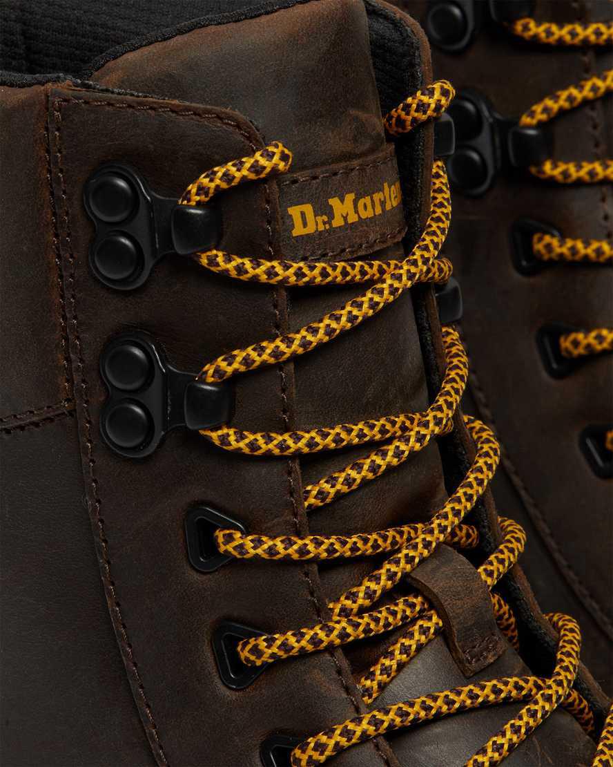 Botines Dr Martens Tarik Crazy Horse Leather Utility Mujer Marrones Oscuro  España |  87519-IRXG