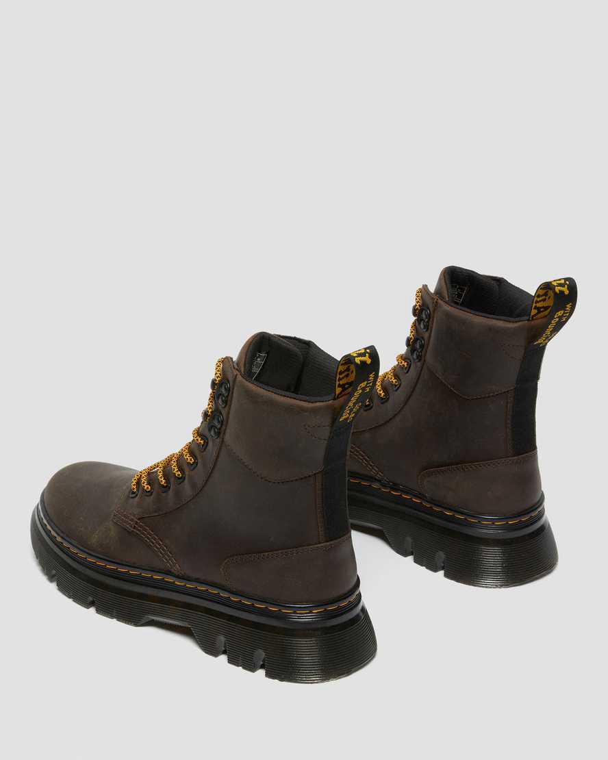 Botines Dr Martens Tarik Crazy Horse Leather Utility Mujer Marrones Oscuro  España |  87519-IRXG