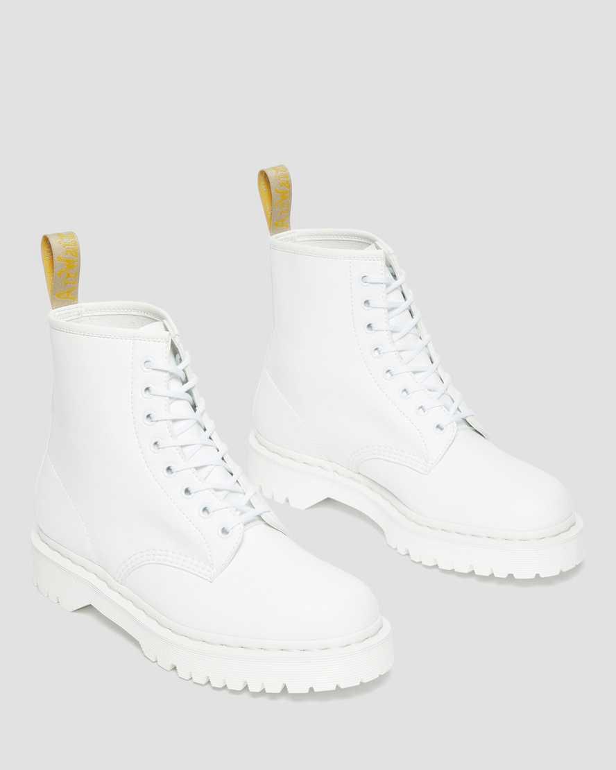 Botines Dr Martens Vegan 1460 Bex Kemble Mono Platform Hombre Blancas  España |  74935-VULM
