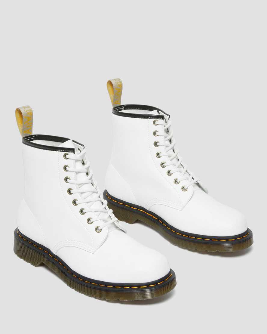 Botines Dr Martens Vegan 1460 Kemble Lace Up Hombre Blancas  España |  63509-ZEWJ